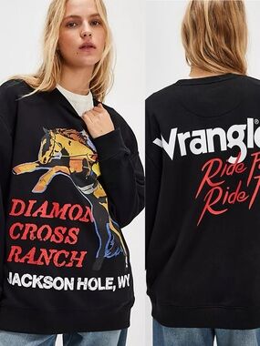 Free People | Wrangler x Diamond Cross Crewneck